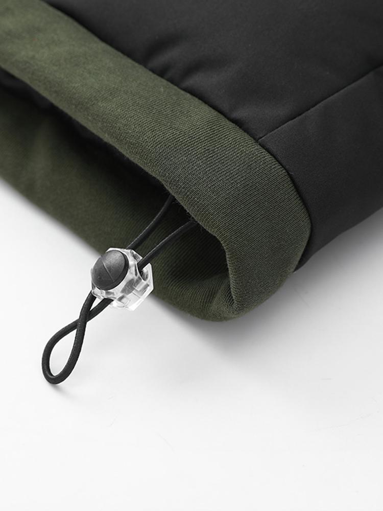 Caspian | Contrast Zip Up Hooded Puffer Coat - Image 10