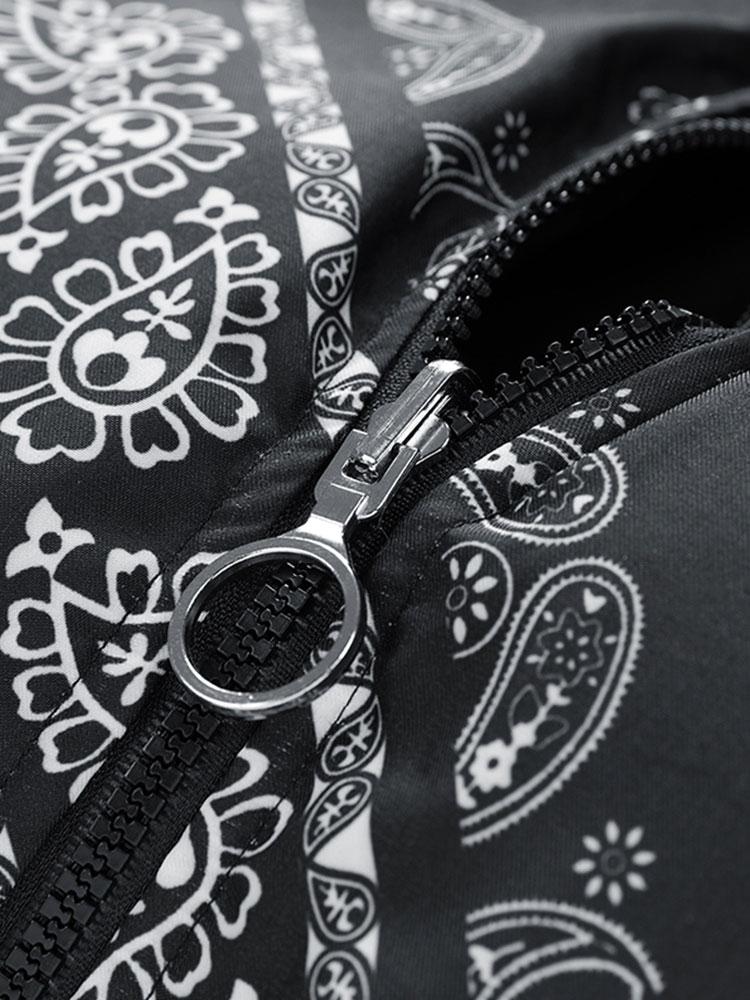 Darian | Reversible Paisley Puffer Coat - Image 15