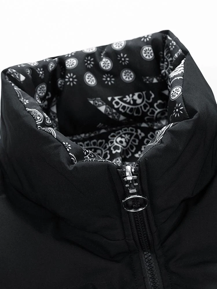 Darian | Reversible Paisley Puffer Coat - Image 6