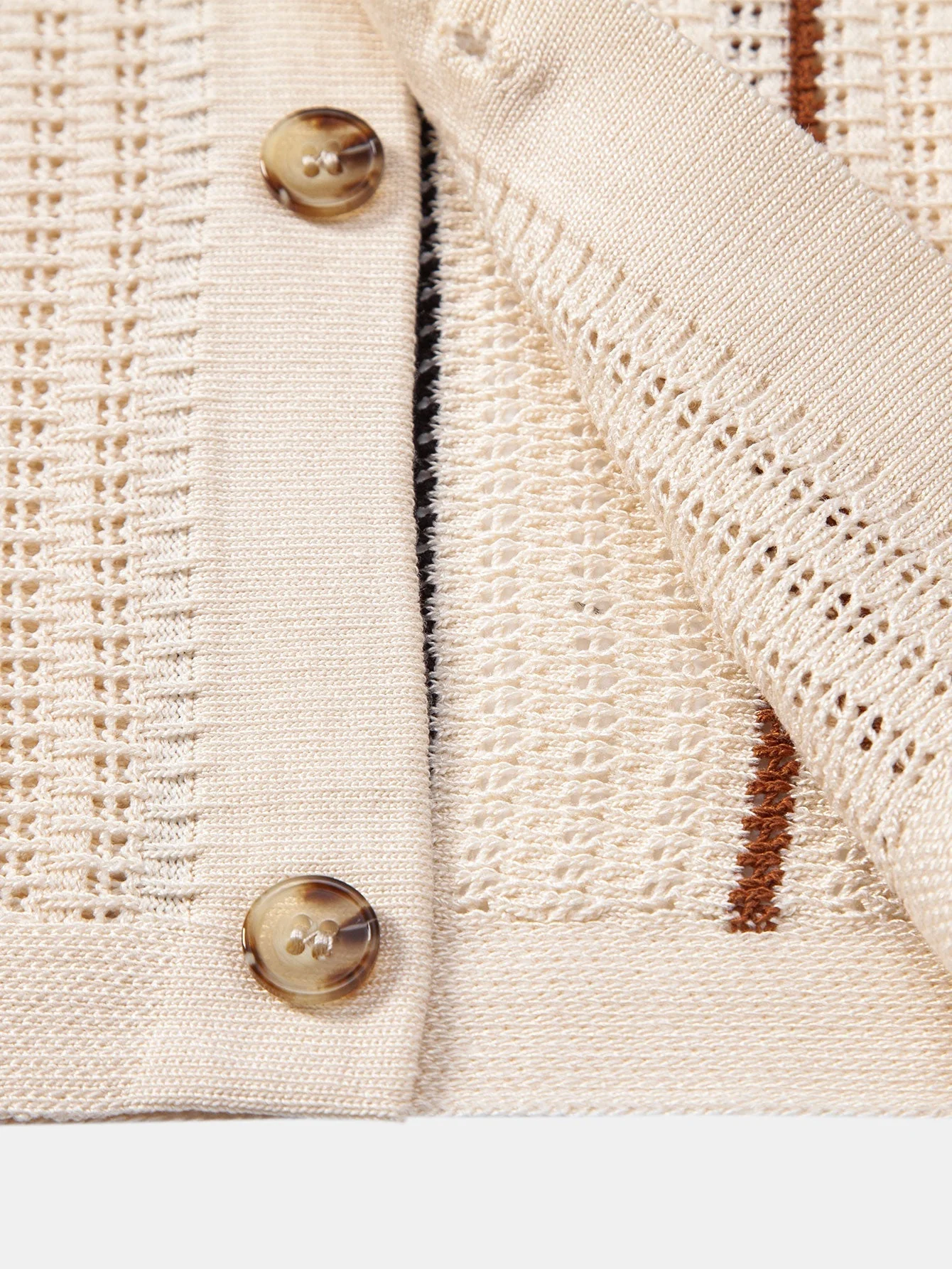 hola CROCHET STRIPED SHIRT WITH BUTTONS & STRAIGHT LEG LINEN PANTS - Image 22