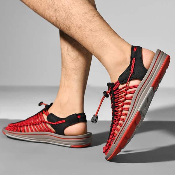 MEN'S HANDWOVEN BEACH SANDALS - Image 14