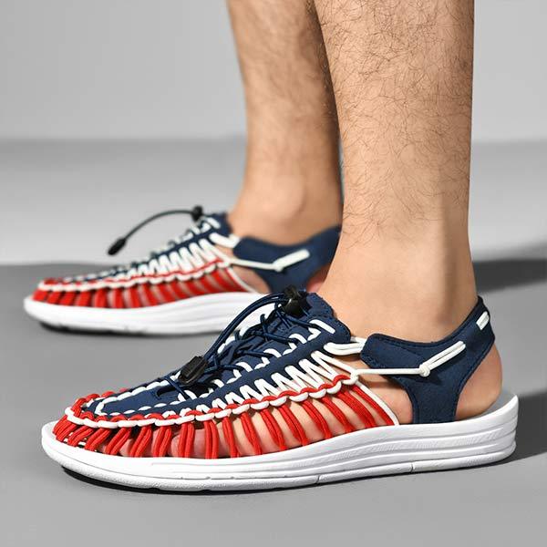 MEN'S HANDWOVEN BEACH SANDALS - Image 3