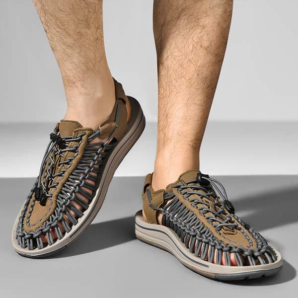 MEN'S HANDWOVEN BEACH SANDALS - Image 7