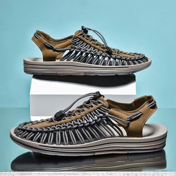 MEN'S HANDWOVEN BEACH SANDALS - Image 8