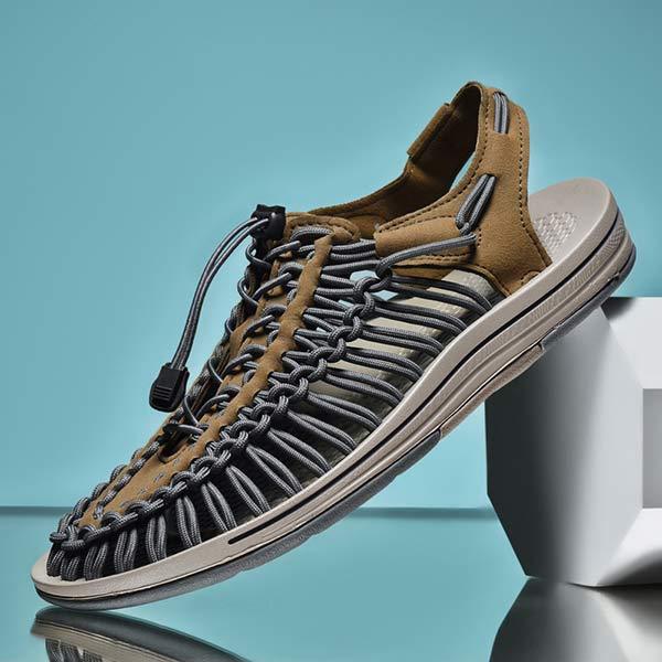 MEN'S HANDWOVEN BEACH SANDALS - Image 9