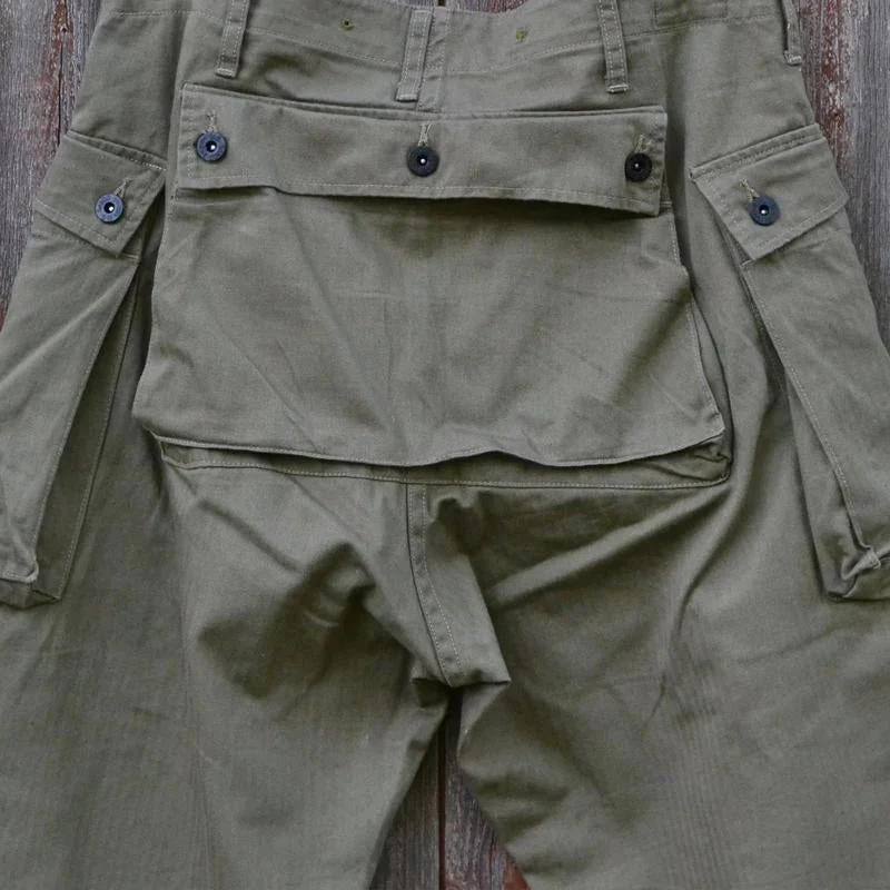 Men's Vinelti-pocket Straight-Leg Loose Cotn Cargo Trosers - Image 4